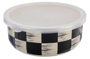 Miska ŠACHOVNICE Lem s víkem pr. 17 cm
