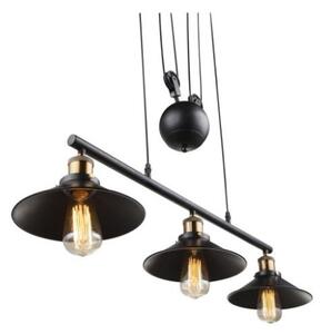 GLOBO 15053-3 LENIUS závěsné svítidlo 3xE27 60W IP20 černá