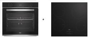 Beko výhodný set spotřebičů trouba BBIM13300X + indukční deska HII64400MT