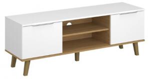ARTEN (NANO Systems s.r.o.) TV stolek NEPTUN-2D/140 (Bílá/dub kamenný)