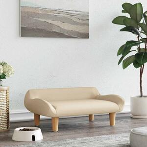 Pelíšek pro psy krémový 70 x 40 x 24 cm textil 171945