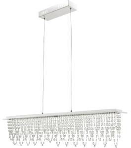 GLOBO 68405-24H SCALA krištálové závěsné svítidlo LED 24W/1700lm 3000-4500-6000K chrom, stmívatelné, dálkové ovládaní