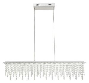 GLOBO 68405-24H SCALA krištálové závěsné svítidlo LED 24W/1700lm 3000-4500-6000K chrom, stmívatelné, dálkové ovládaní