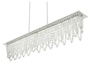 GLOBO 68405-24H SCALA krištálové závěsné svítidlo LED 24W/1700lm 3000-4500-6000K chrom, stmívatelné, dálkové ovládaní