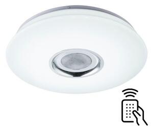 GLOBO 41329-18 NICOLE stmívatelné stropní LED svítidlo 400 mm 6W / 1120lm 3000-4000-6000K IP20 bílá s dálkovým ovládáním, starlight efekt, Bluetooth reproduktor