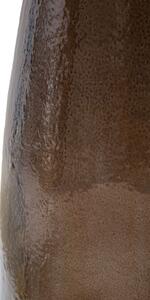 Hnědá skleněná váza Mauro Ferretti Alavis Tall, 26x80 cm