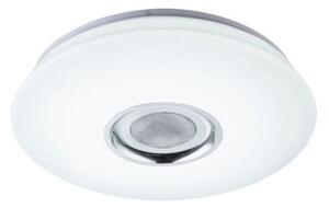 GLOBO 41329-18 NICOLE stmívatelné stropní LED svítidlo 400 mm 6W / 1120lm 3000-4000-6000K IP20 bílá s dálkovým ovládáním, starlight efekt, Bluetooth reproduktor