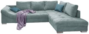 ROHOVÁ SEDAČKA, textil, světle modrá P & B - Sedací soupravy, Online Only