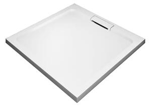 WRITE HARD 80x80 Sprchový kout se zalamovacími dveřmi a mramorovou vaničkou