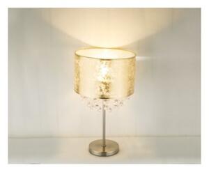 GLOBO 15187T3 AMY stolní lampa s akrylovými křišťály D320mm 1xE27 matný nikl, zlatá