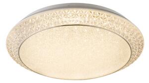 GLOBO 41314-40 RONJA stropní svítidlo LED D510mm 40W/2090lm 3000-4000-6000K bílá, stmívatelné, dálkové ovládaní, krištálový efekt
