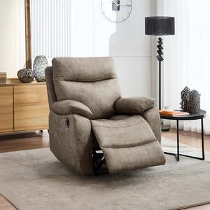 TV křeslo CHRISTOF s elektrickým polohováním — látka vintage, lanýžová
