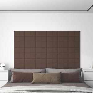 Nástěnné panely 12 ks taupe 30 x 15 cm textil 0,54 m²