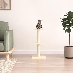 Škrabadlo pro kočky se sisalovými sloupky krémové 73 cm 172034