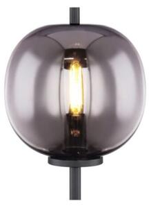 GLOBO 15345T BLACKY stolní lampa D185mm 1xE14 černá, kouřová