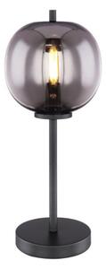 GLOBO 15345T BLACKY stolní lampa D185mm 1xE14 černá, kouřová