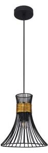 GLOBO 54814H PURRA závěsné svítidlo 1xE27 60W IP20 černá