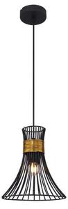 GLOBO 54814H PURRA závěsné svítidlo 1xE27 60W IP20 černá