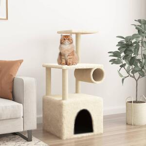 Škrabadlo pro kočky se sisalovými sloupky krémové 109,5 cm 172058
