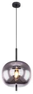 GLOBO 15345H1 BLACKY závěsné svítidlo D300mm 1xE27 černá, kouřová