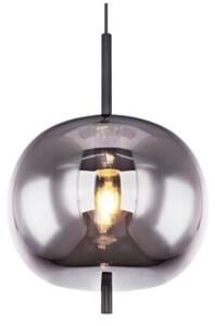 GLOBO 15345H1 BLACKY závěsné svítidlo D300mm 1xE27 černá, kouřová