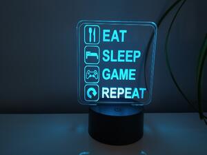 Led lampička GAME (3D led lampa game)