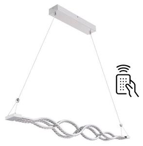 GLOBO 67109-30 Pilla závěsné svítidlo LED 30W / 2345lm 3000-4000-6000K IP20 chrom s dálkovým ovládáním