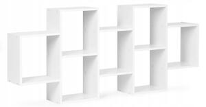 Regál ModernHome 148 cm x 65 cm x 21 cm bílý