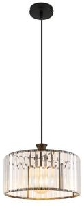 GLOBO 15742H JORDANA závěsné svítidlo D310mm 1xE27 černá, průhledná