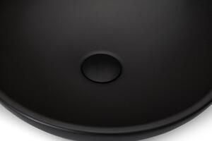 Cerano Tahia, umyvadlo na desku ⌀ 43 cm, černá, CER-CER-403380