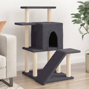 Škrabadlo pro kočky se sisalovými sloupky tmavě šedé 97 cm 172099
