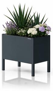 Malý antracitový kovový obal na květináč: DAISY 400 x 350 x 250 mm