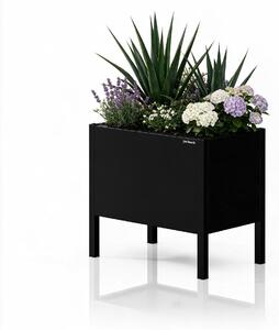 Malý černý kovový obal na květináč: DAISY 400 x 350 x 250 mm