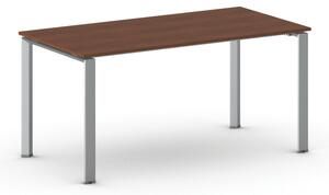 Jednací stůl PRIMO INFINITY se šedostříbrnou podnoží 1600 x 800 x 750 mm, třešeň