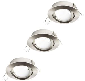 Eglo 31692 - SADA 3x LED Podhledové svítidlo TEDO 1xGU10/5W/230V