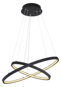 GLOBO 67192-42B RALPH závěsné svítidlo LED D510mm 42W/1300lm 3000K černá matná, opál, stmívatelné, switchdimmer