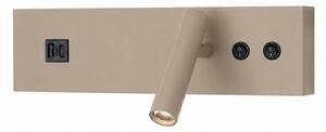 Brilagi-LED Nást. bodové svítidlo s USB portem NOCTIS LED/3W/230V+LED/9W béžová