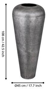 Eglo 421336 - Kovová váza MIYAZAKI 108x45 cm šedá