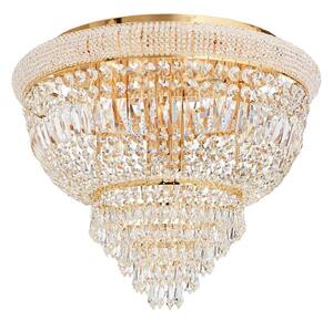 Ideal Lux - Křišťálové stropní svítidlo DUBAI 6xE14/28W/230V pr. 52 cm zlatá