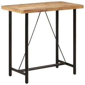 Barový stůl 110 x 55 x 107 cm masivní mangovník a železo