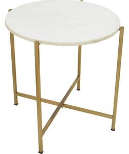 Eglo 424002 - Odkládací stolek TOWADA 46 cm dekor mramor/zlatá