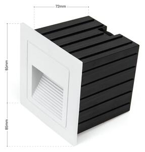 Nástěnné svítidlo Loro LED, bílé, šířka 8,5 cm, hliník