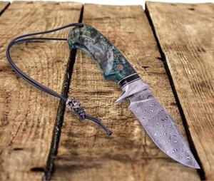 KnifeBoss lovecký damaškový nůž Desert