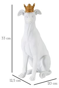 Pes s bílou korunkou Cane C/Corona Bianco 20X12,5X33 cm