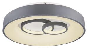 GLOBO 48416-50R MAVY stropní svítidlo LED D480mm 50W/1700lm 3000-4500-6000K šedá, bílá, stmívatelné, dálkové ovládaní