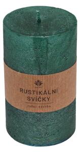 ARÔME Rustikální svíčka 470 g Barva: metalická zelená