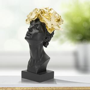 Socha Žena s motýly na hlavě 1X20X36,5 cm