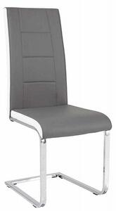 H-629 Jídelní židle, šedá/ bílá