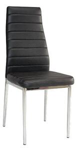 H-261 Bis alu Jídelní židle, Černá/nohy aluminium