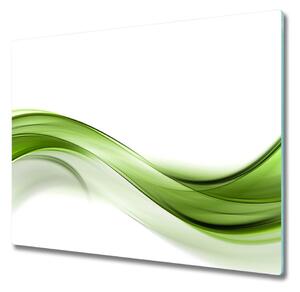 Skleněná krájecí deska Zelená vlna 60x52 cm